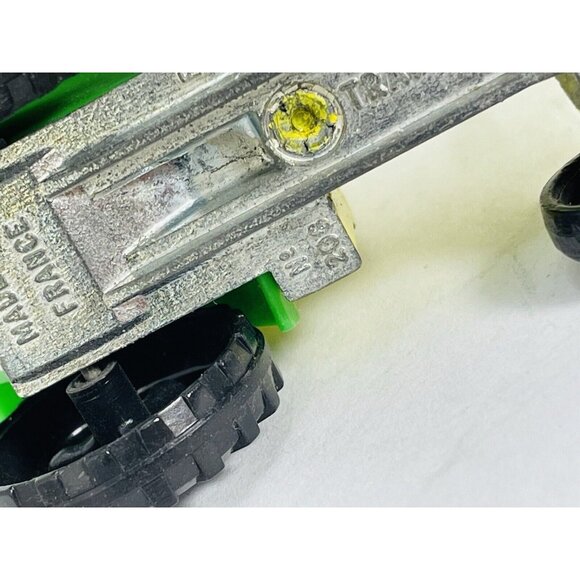 Vintage 208 Majorette Diecast Green & Yellow Farm TRACTOR Made In France 1/65 - Picture 7 of 12